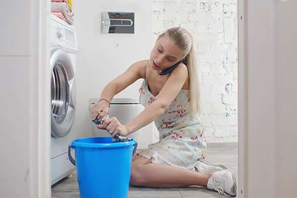 front load washing machine leaking